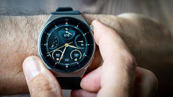 The Huawei Watch GT 3 Pro sports a 1.43-inch AMOLED display. Picture: Noel Campion.